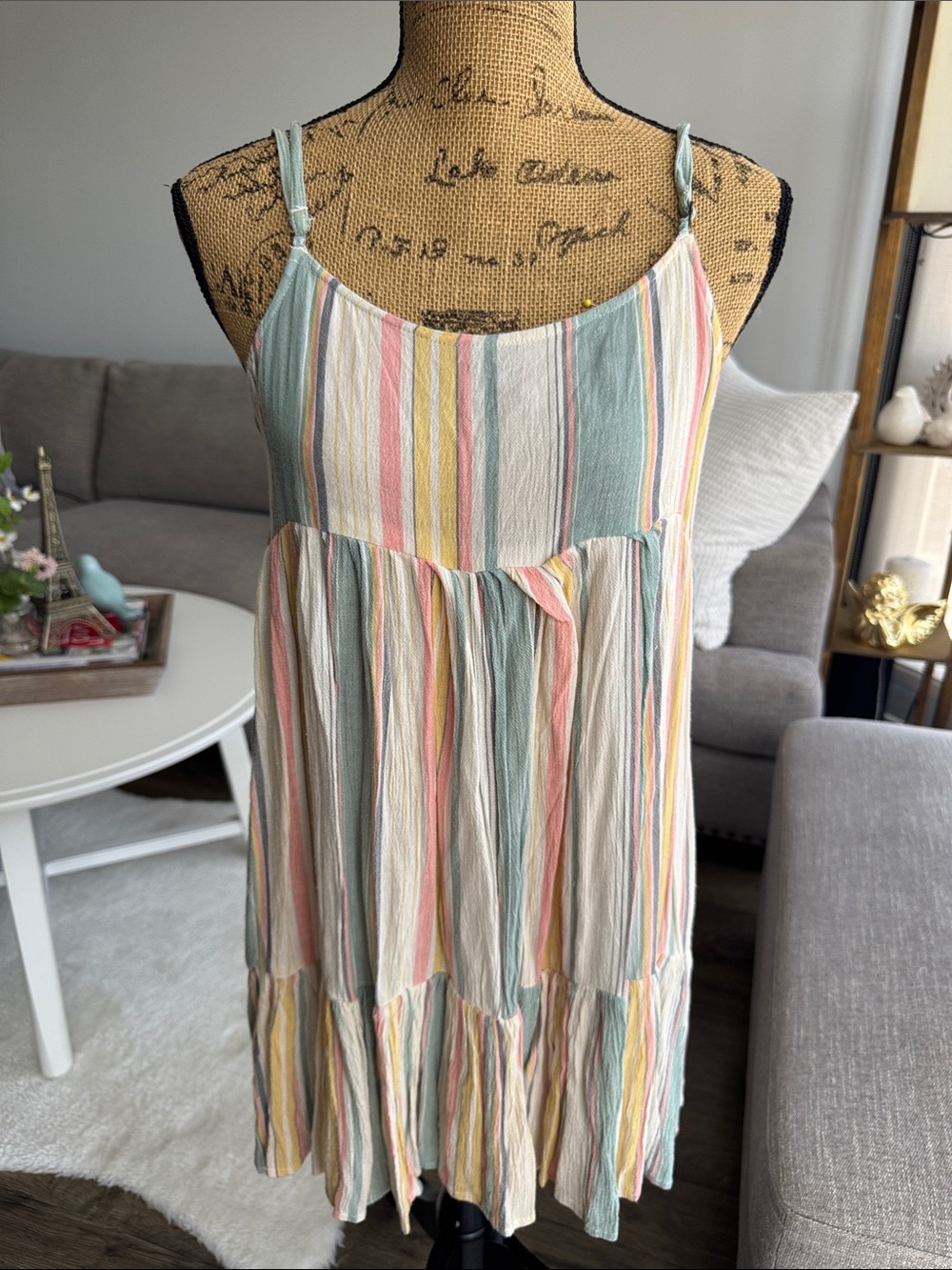 O'Neill Pastel Multi-Stripe Sleeveless Dress
